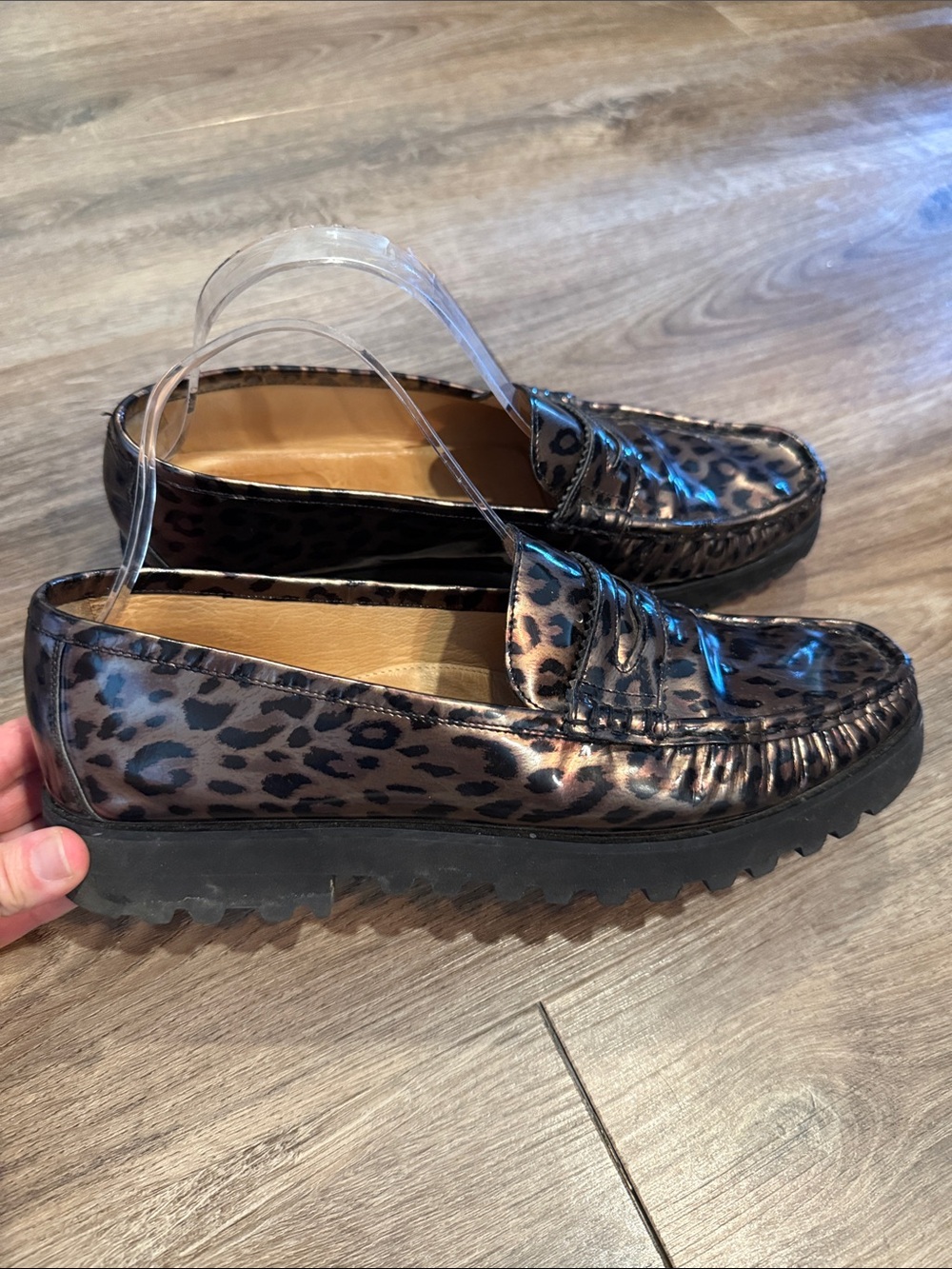 Susan Van Der Linde Leopard Loafers Size 41 US 9.5-10